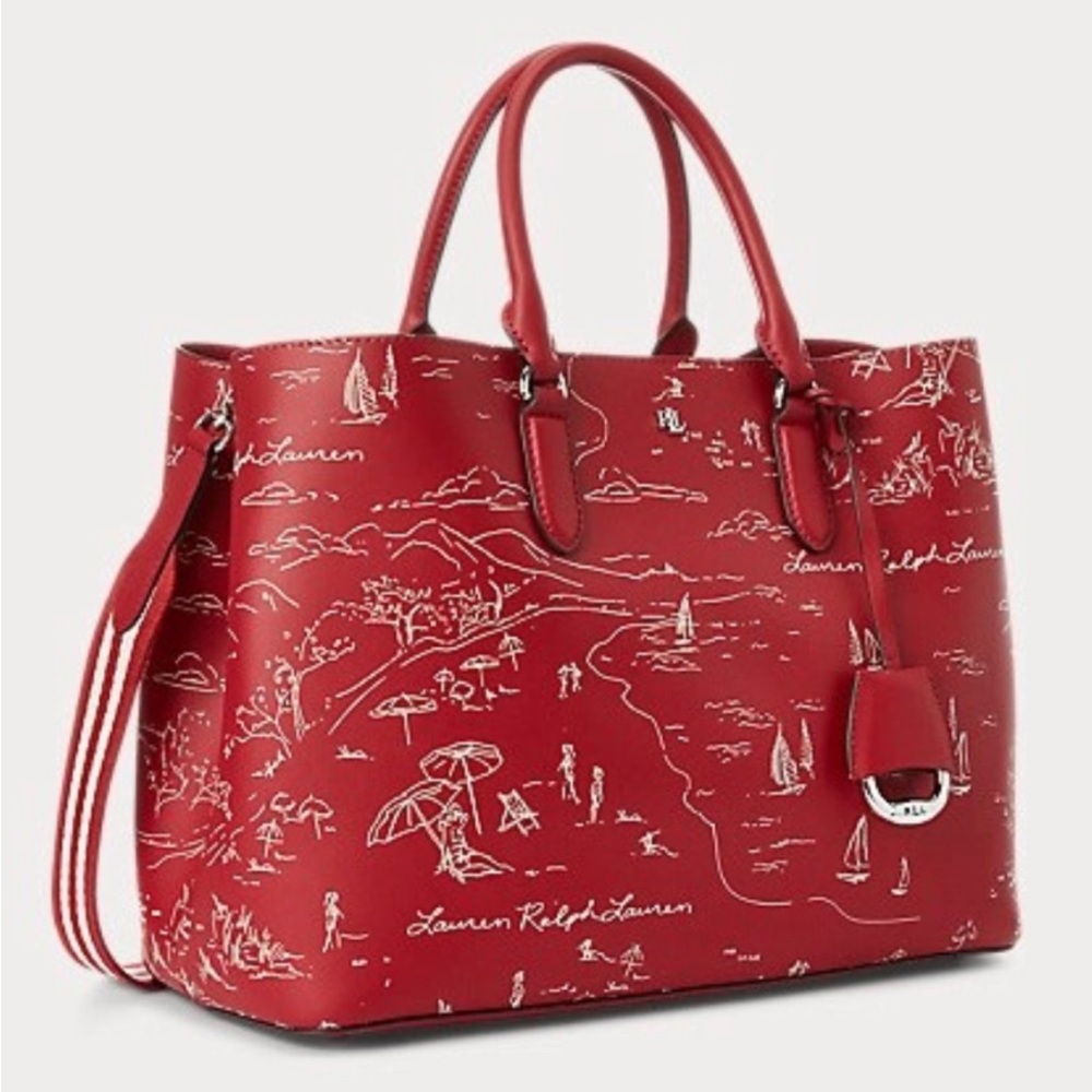 Ralph Lauren Black Resort 21 Toile Tote - Picture 11 of 14